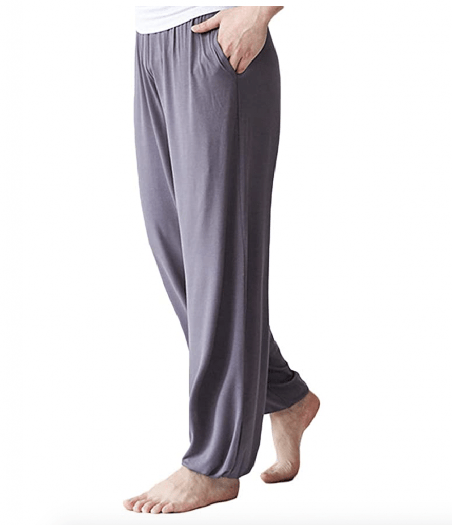 מכנסי יוגה לגבר אפור